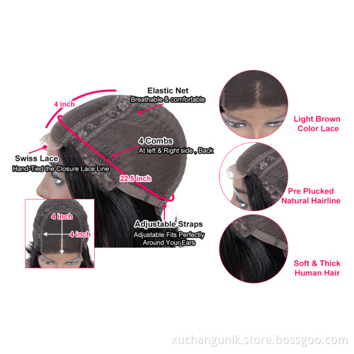 Uniky brazilian short kinky curly bob human hair wig for black women, natural color virgin remy fringe curly bob wig